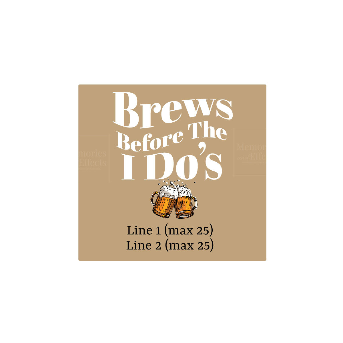 Before the I Do's Personalized Beer Bottle Labels & Bottle Carrier