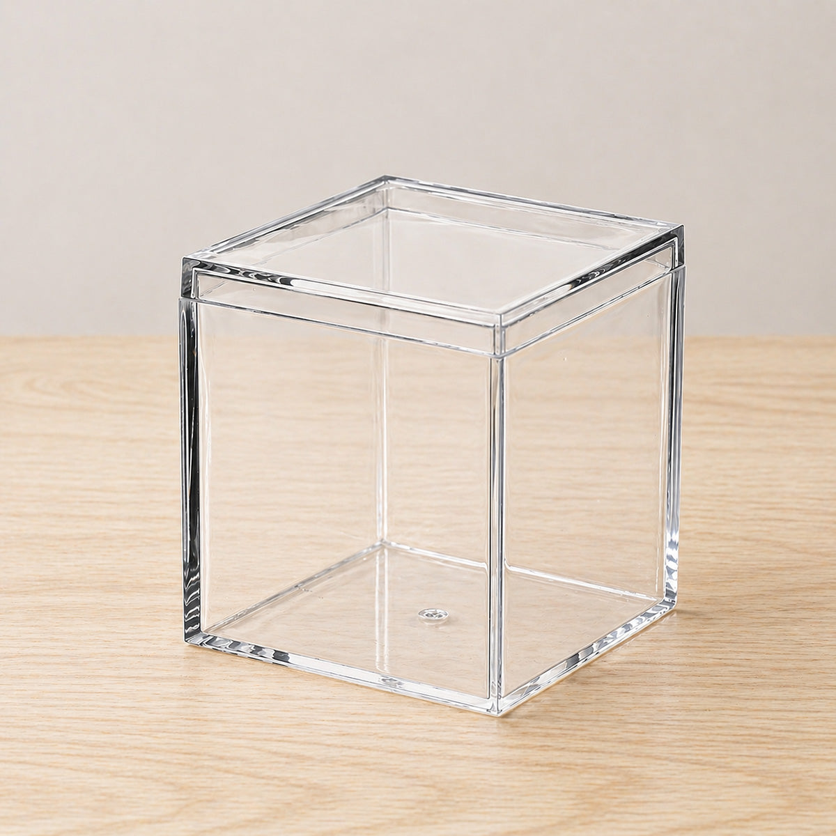 Logo Personalized Clear Acrylic Cube Favor Box (Set of 10)