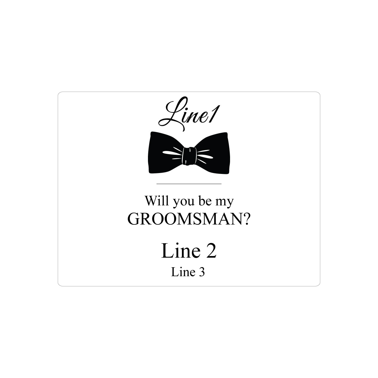 Will You Be My Groomsman Personalized Beer Bottle Carrier Set