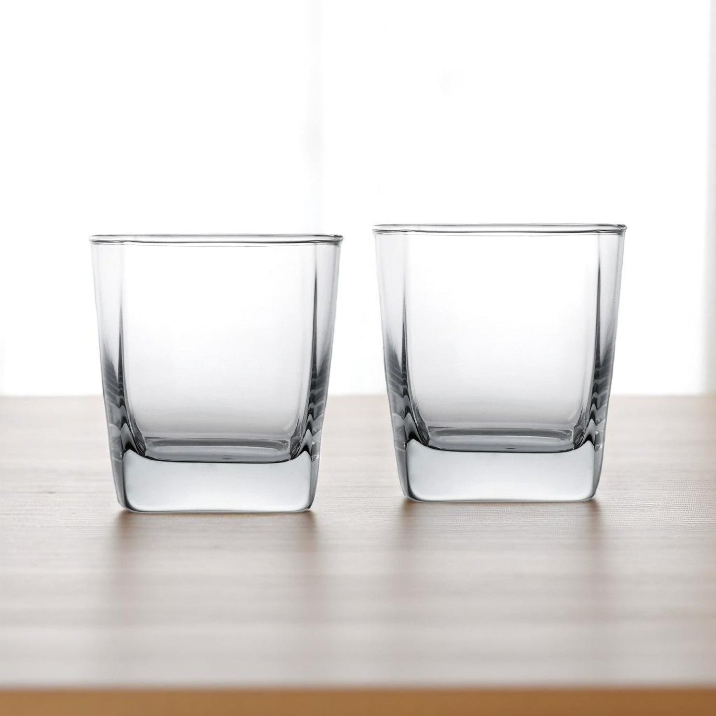 Football Personalized Square Whiskey Glass