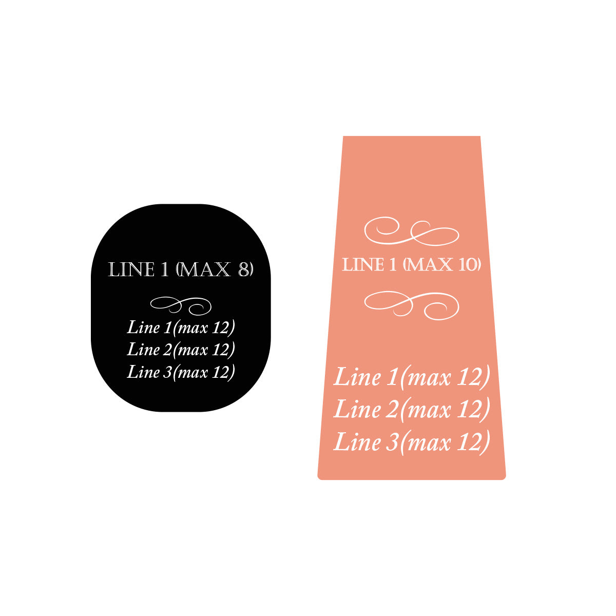 Personalized Labels For Don Julio or 1800 Silver Tequila, Set of 16