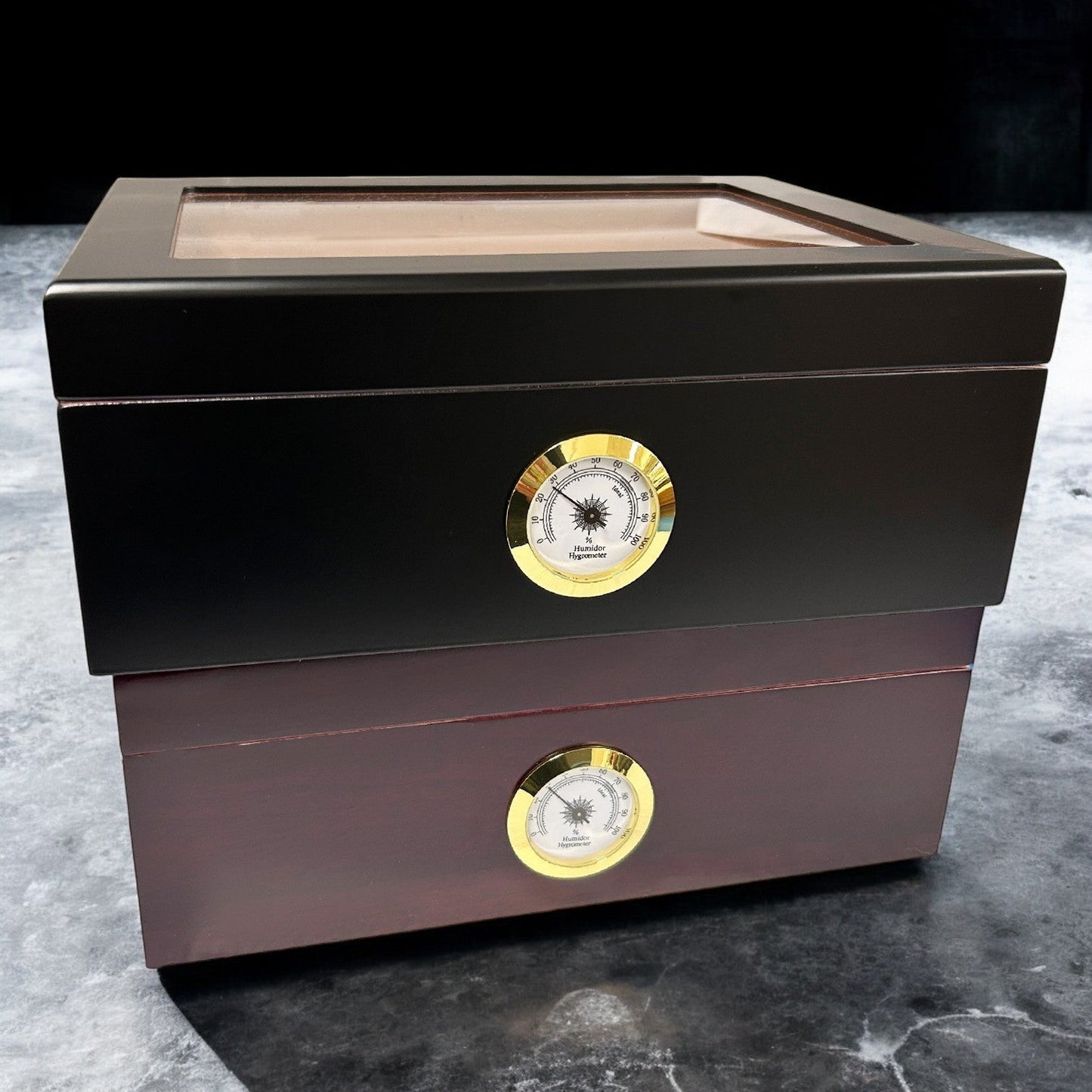 Football Personalized Cigar Humidor 50 Count