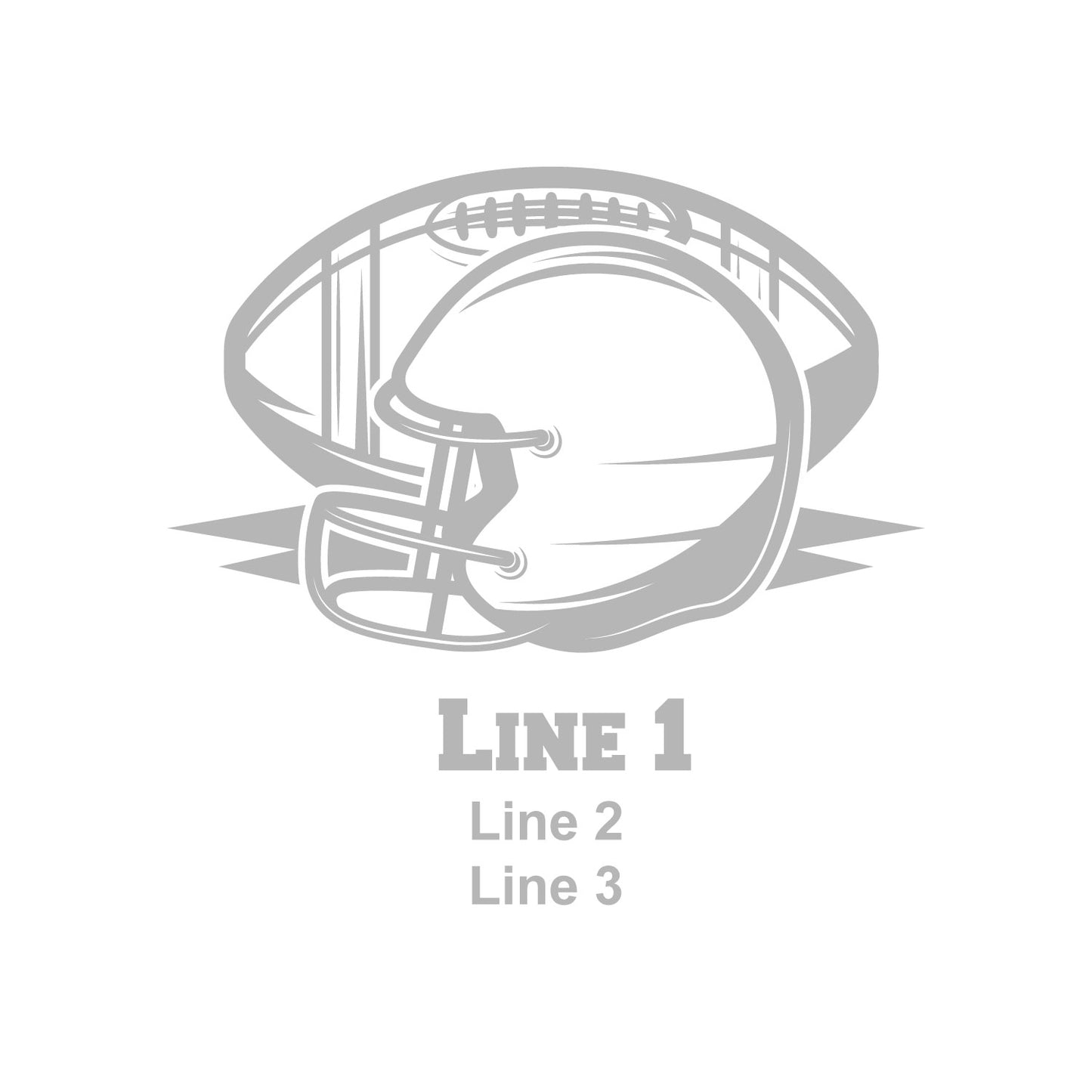Football Personalized Leather Portfolio