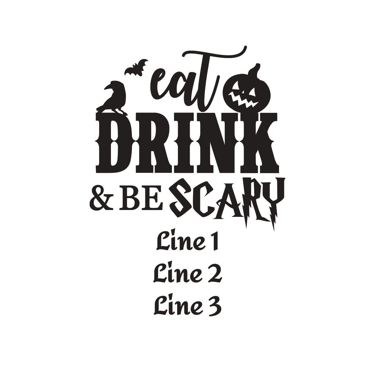 Halloween Personalized Loop Sanitizer Labels (Set of 20)