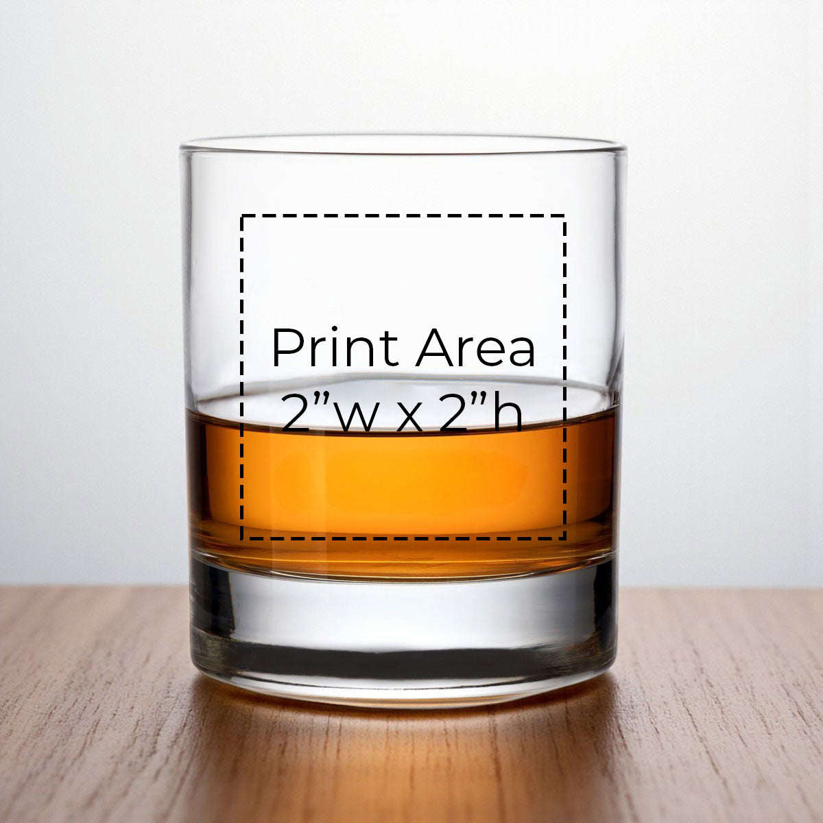 Your Logo Personalized Whiskey Rocks Glass (Set of 24)