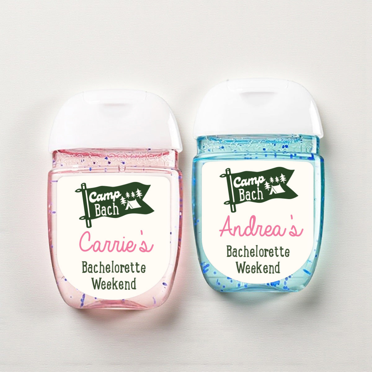 Camp Bach Personalized Loop Sanitizer Labels (Set of 20)
