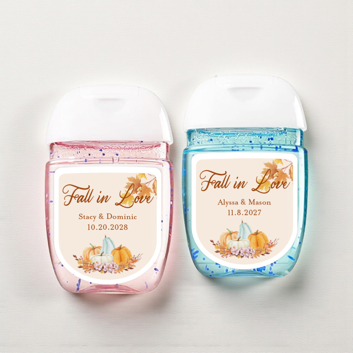 Fall Pumpkin Boho Personalized Loop Sanitizer Labels (Set of 20)