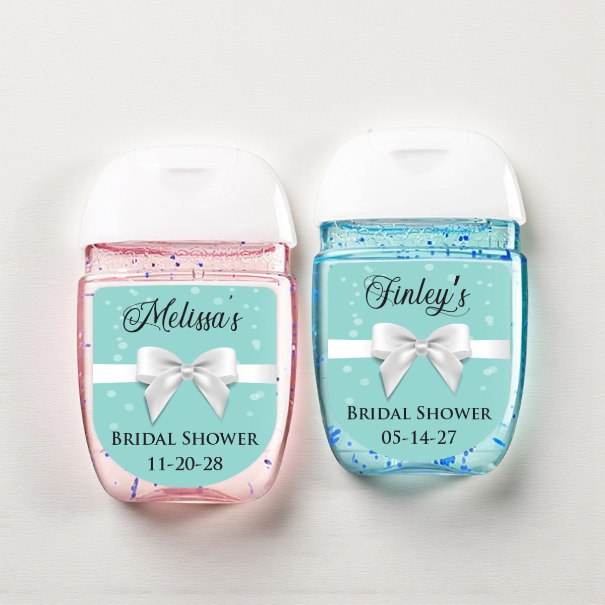 Tiffany Bow Personalized Loop Sanitizer Labels (Set of 20)