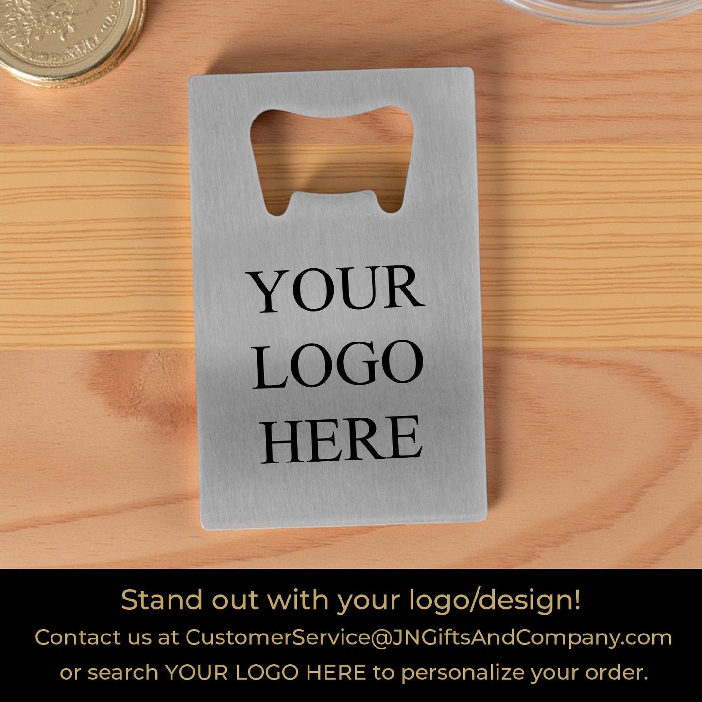 A Little Boo Is On The Way Personalized Silver Credit Card Bottle Opener (Set of 24)