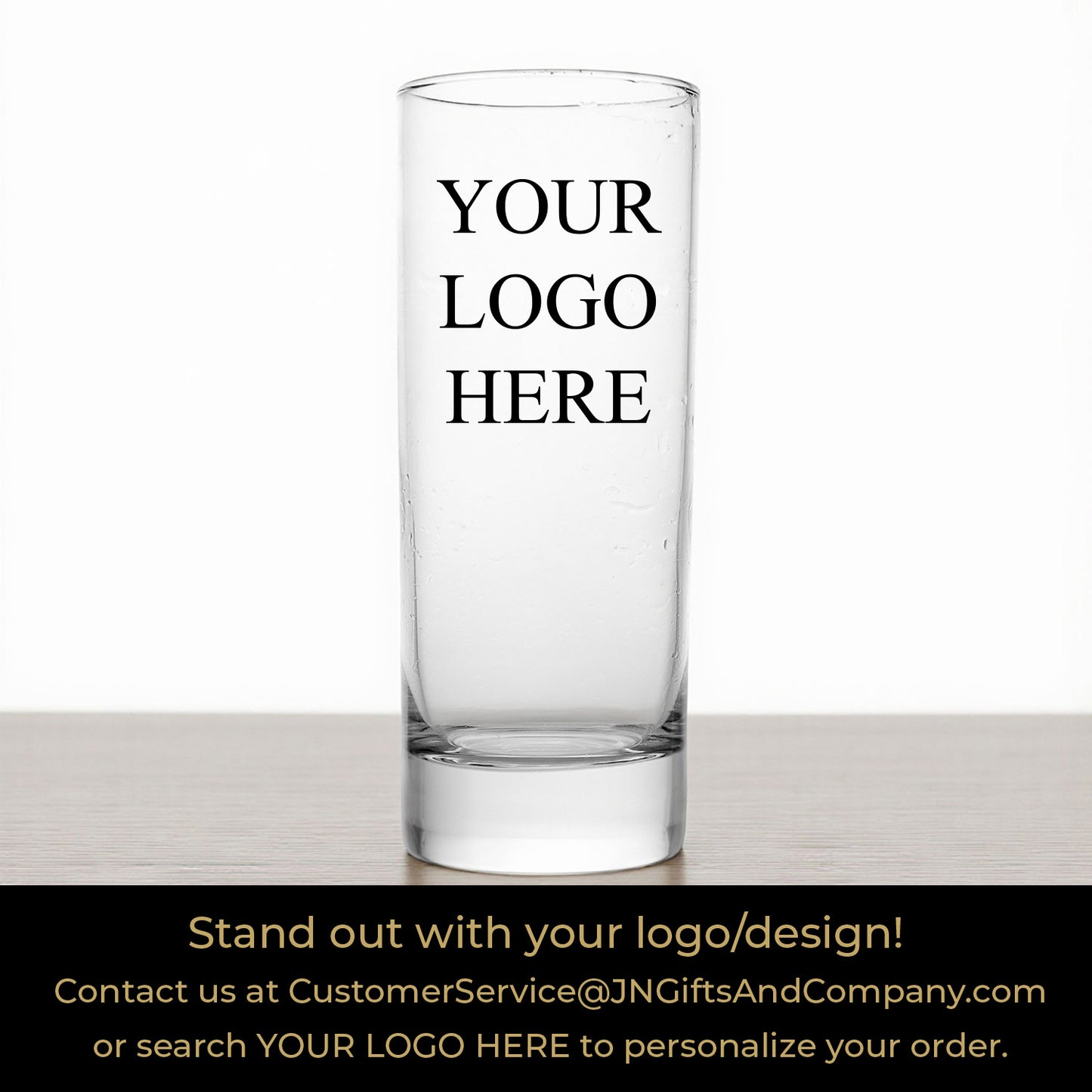 Cheers to Years Personalized Tall Shot Glass (Set of 24)