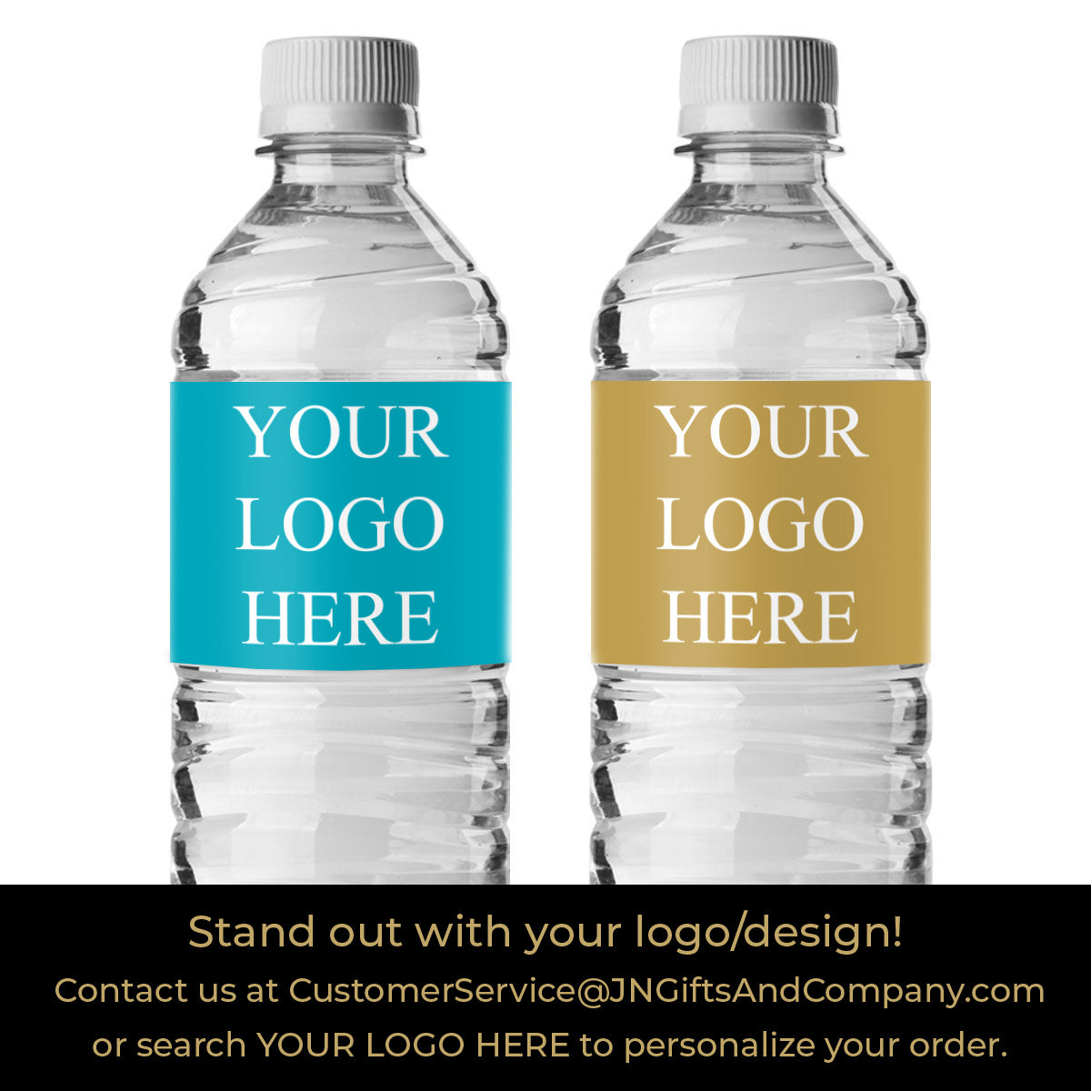 50th Anniversary Personalized Water Bottle Labels (Set of 12)