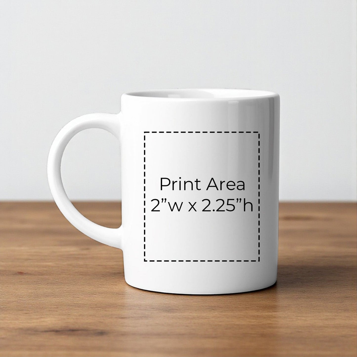 Palm Tree Monogram Personalized White Ceramic Coffee Mug (Set of 12)
