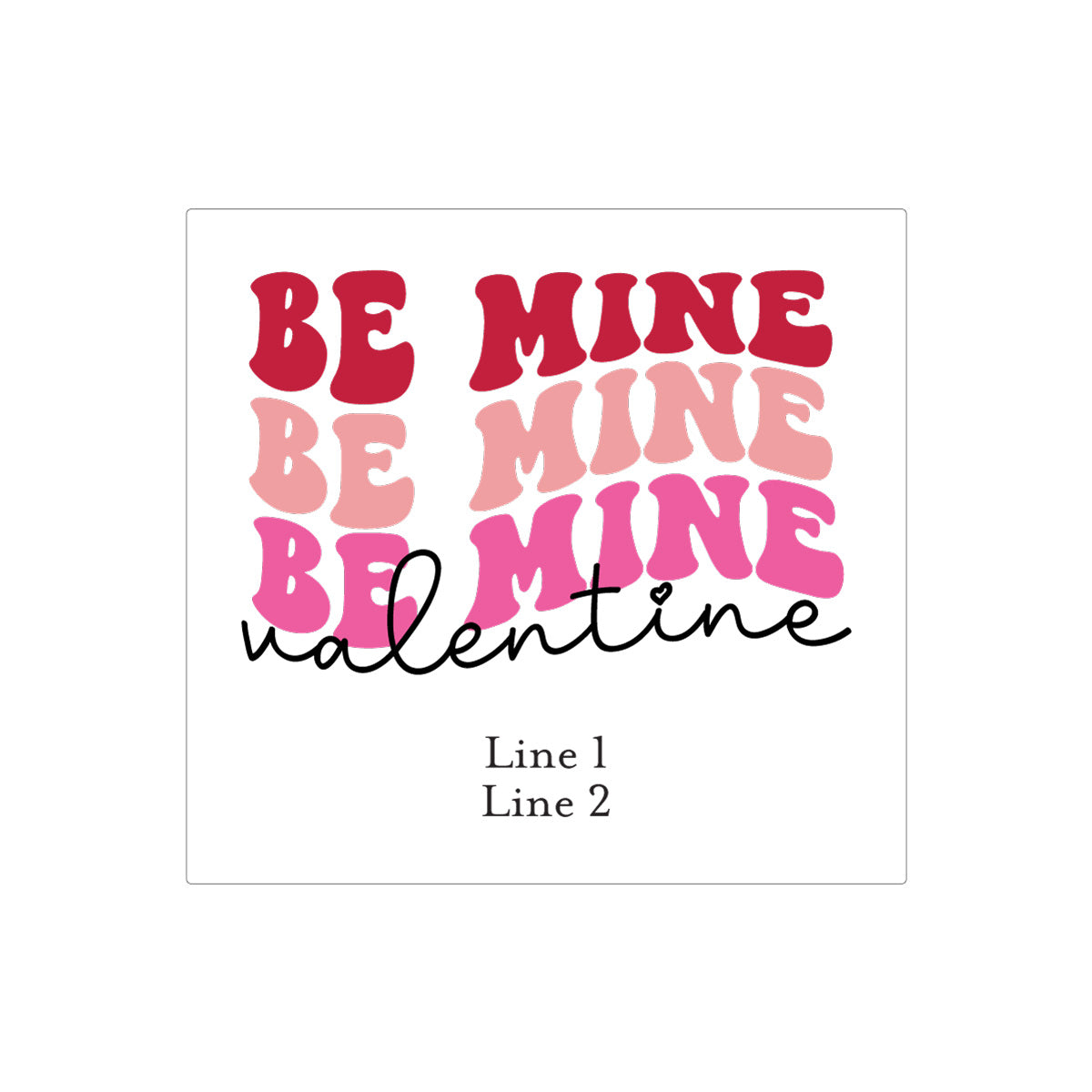 Be Mine Valentine Personalized Beer Bottle Labels & Bottle Carrier