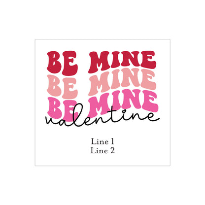 Be Mine Valentine Personalized Beer Bottle Labels & Bottle Carrier
