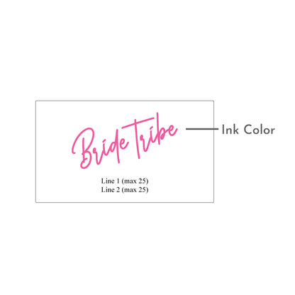 Bride Tribe Personalized Champagne Labels, Set of 6