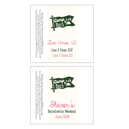 Camp Bach Personalized Lip Balm Favors (Set of 12)