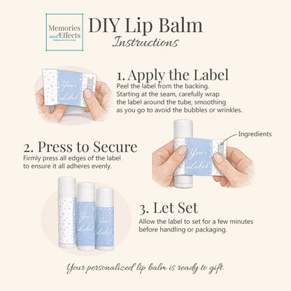 Cheers To # Personalized Lip Balm Favors (Set of 12)