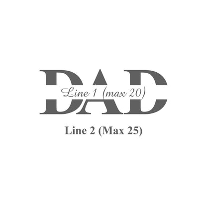Dad or Papa Custom Personalized Stainless Steel Insulated Stemless Wine Cup
