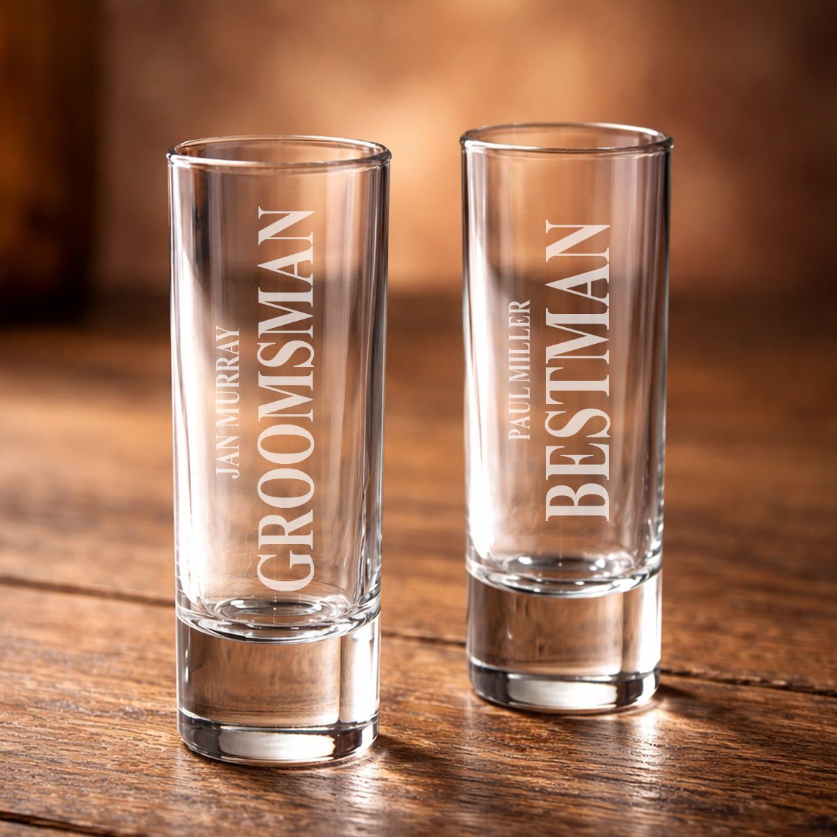 Groomsman Best Man Personalized Engraved Shot Glass