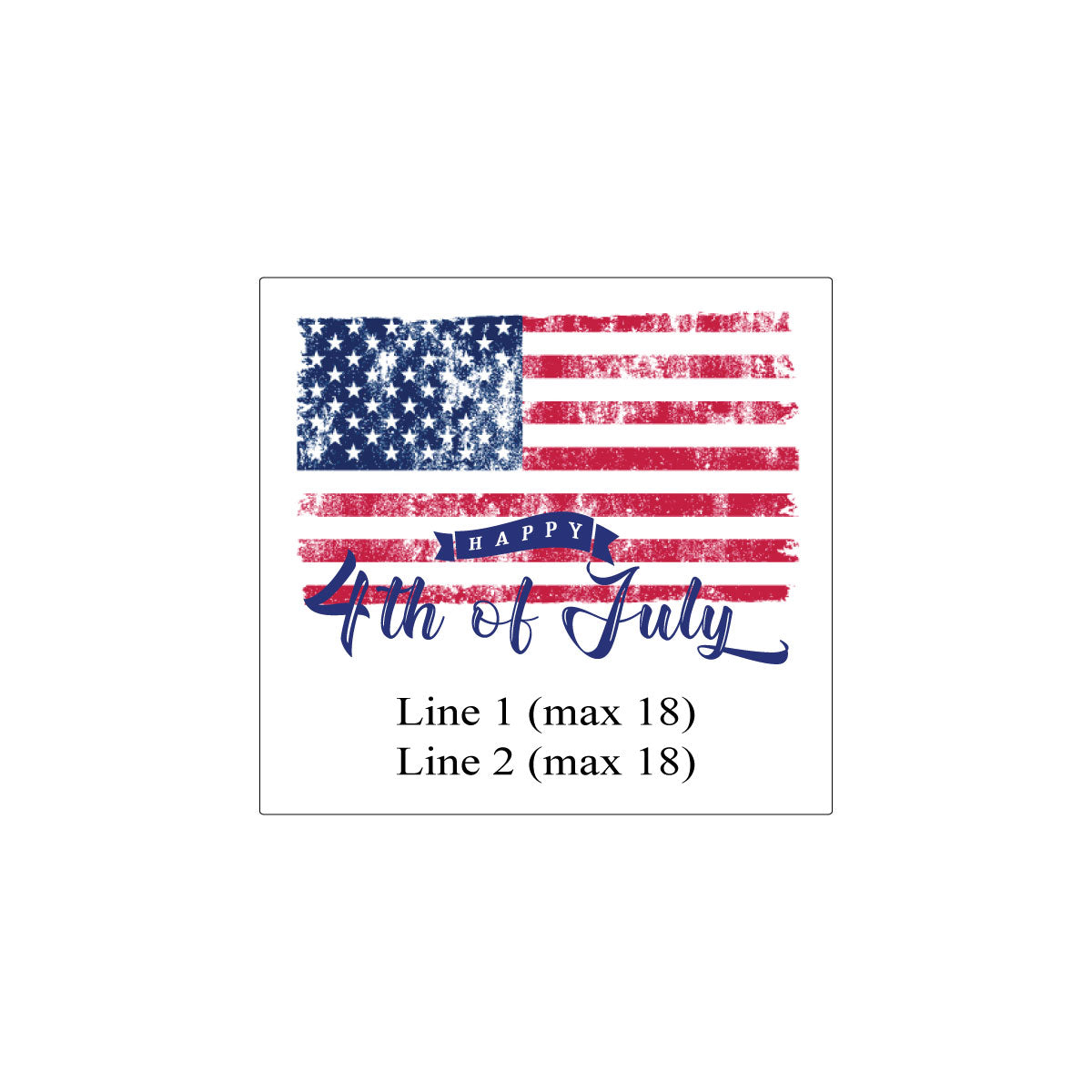 Happy 4th of July Personalized Beer Bottle Labels & Bottle Carrier