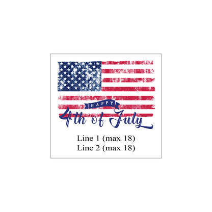 Happy 4th of July Personalized Beer Bottle Labels & Bottle Carrier