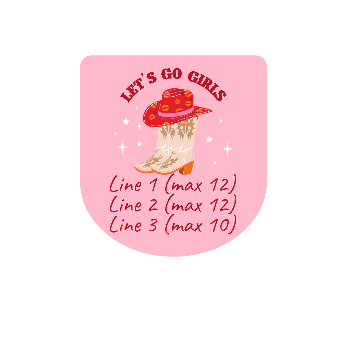 Let’s Go Girls Personalized Bachelorette Loop Sanitizer Labels (Set of 20)