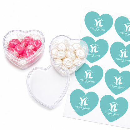 Logo Personalized Heart Favor Box (Set of 12)