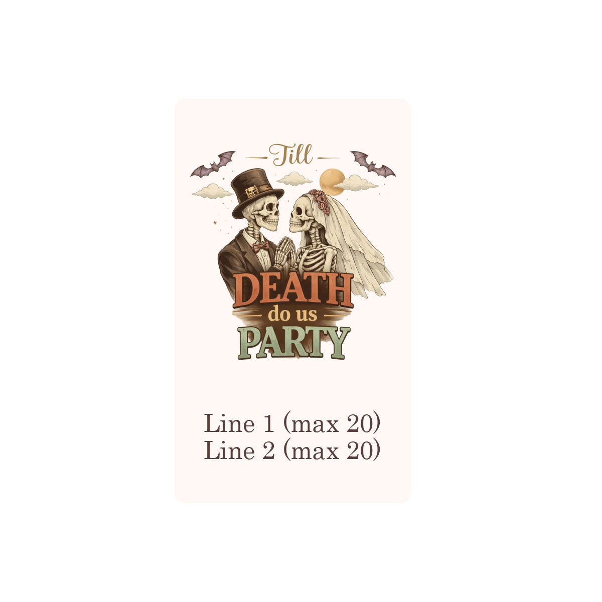 Till Death Do Us Party Personalized Individually Wrapped Life Saver® (Set of 25)