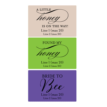 Personalized Honey Favors (Set of 12)