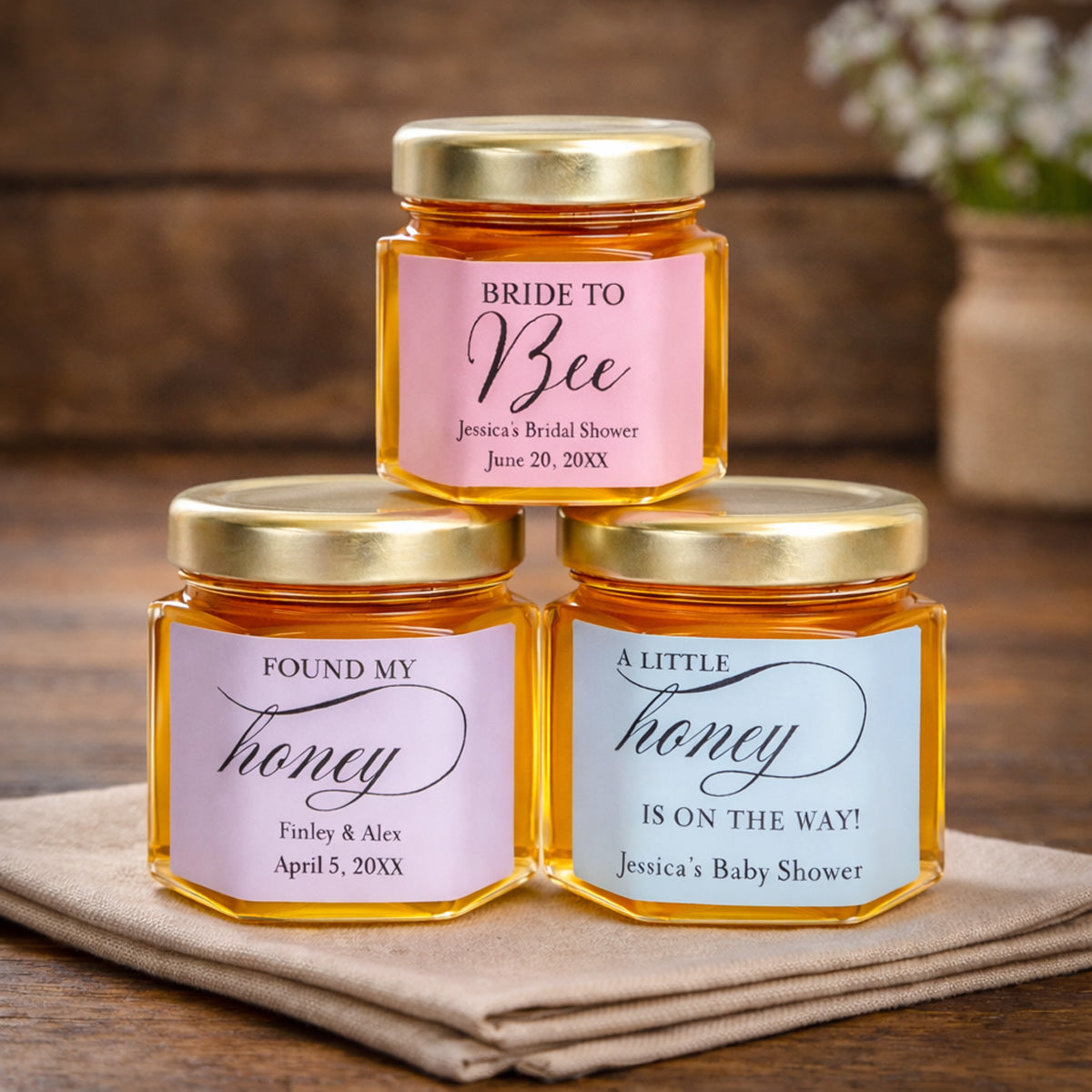 Personalized Honey Favors (Set of 12)