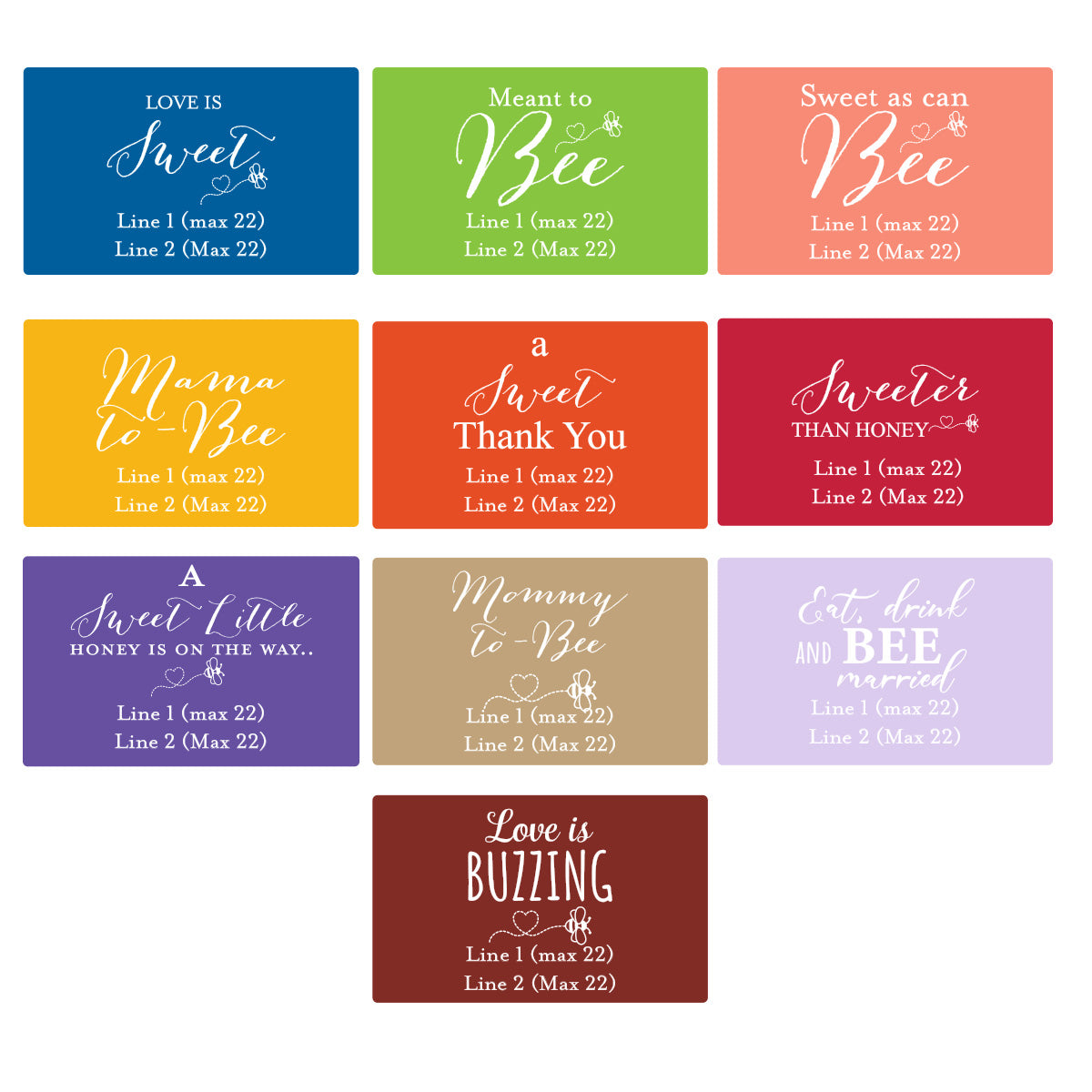 Personalized Honey Favors (Set of 12)