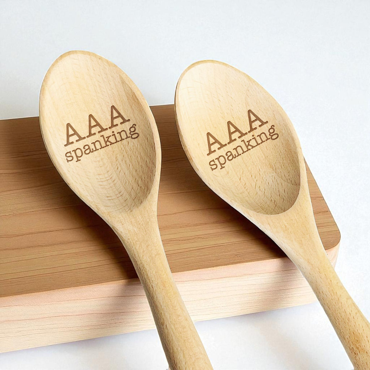 AAA Spanking Engraved Wooden Spoon