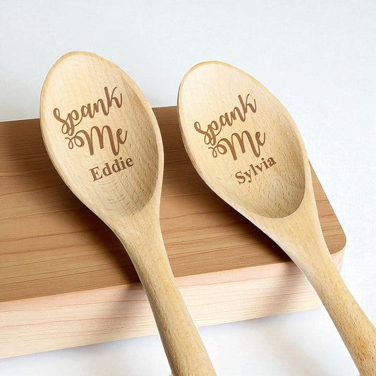 Spank Me Personalized Engraved Wooden Spoon