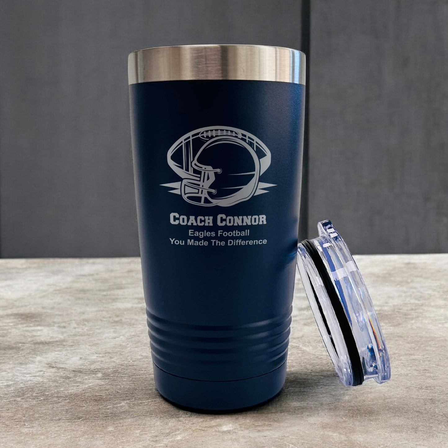 Football Personalized 20 oz. Stainless Steel Tumbler