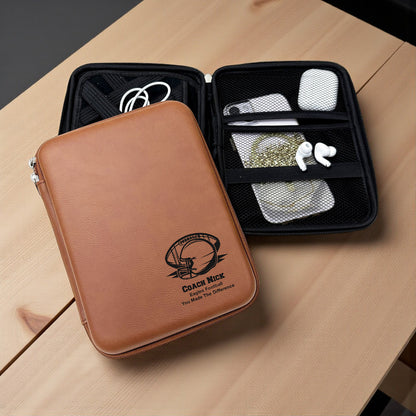 Football Personalized Executive Tech Folio Organizer
