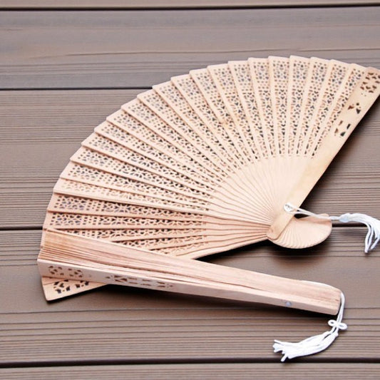 Personalized Sandalwood Fan Favors (Set of 10)