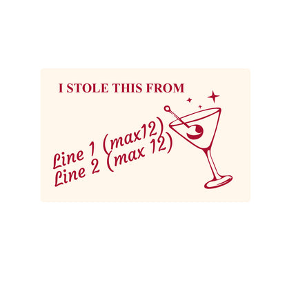 I Stole this From Apartment Personalized Matchboxes, Birthday Party Favors (Set of 50)