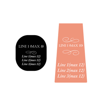 Personalized Labels For Don Julio or 1800 Silver Tequila, Set of 16