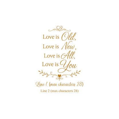 Love Is You Personalized Wedding Aisle Runner