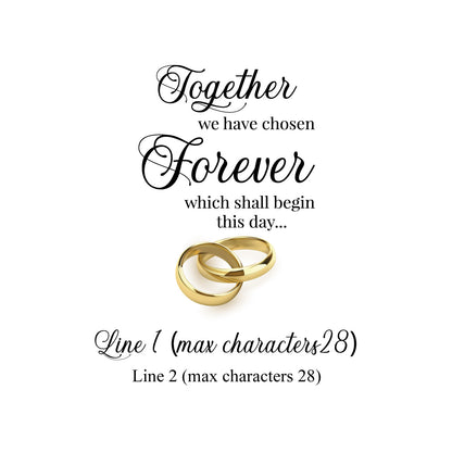 Together Forever Personalized Wedding Aisle Runner