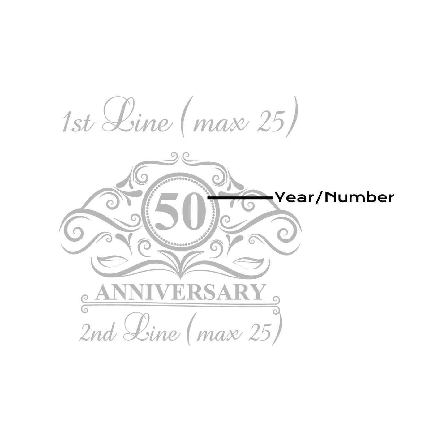 Anniversary Personalized Wedding Aisle Runner