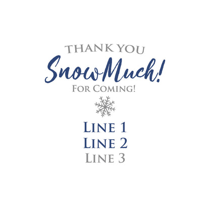 Thank You Snow-Much! Personalized Tic Tac Mints (Set of 12)