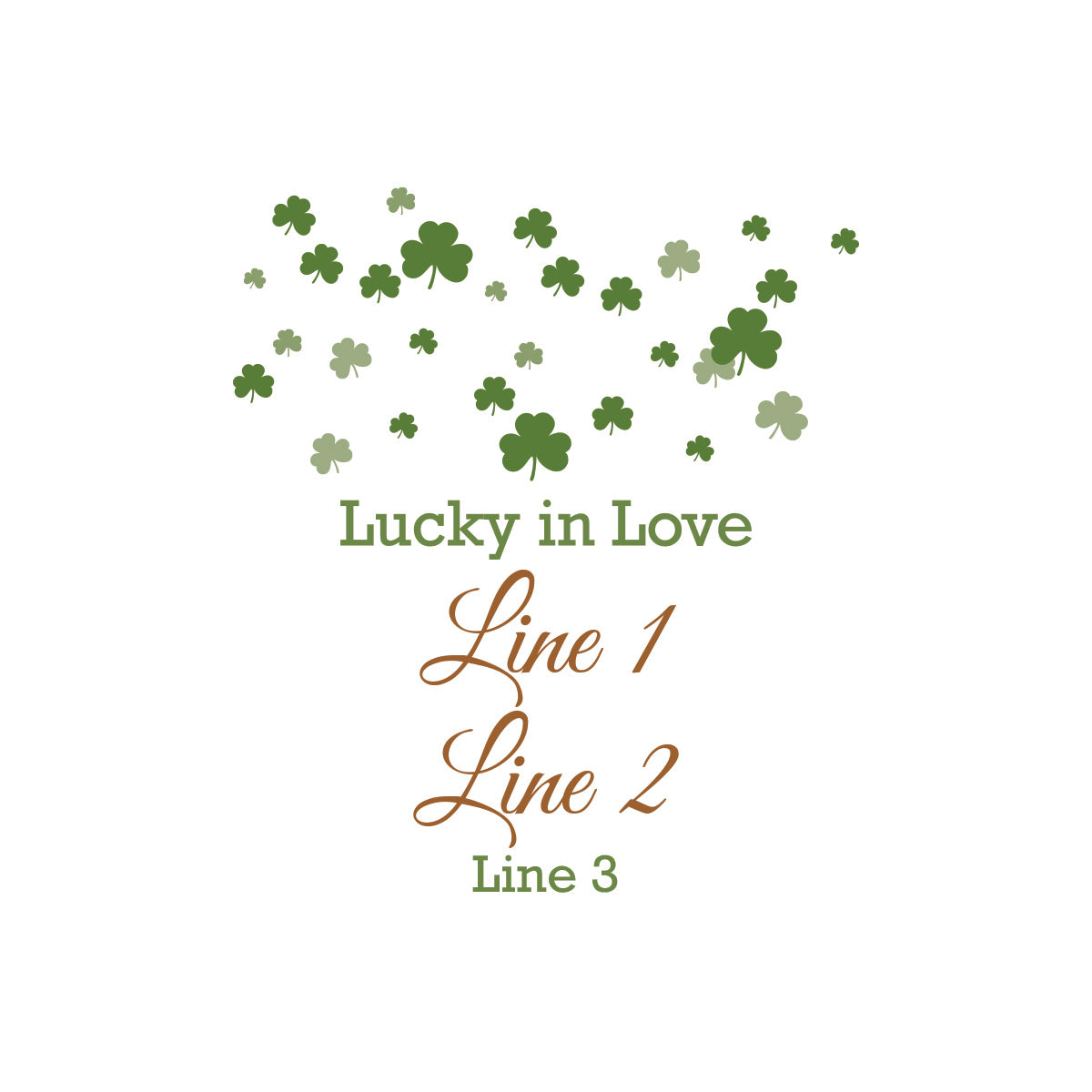 Irish Shamrock Personalized White Ceramic Coffee Mug (Set of 12)