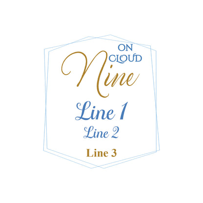 On Cloud Nine Personalized White Ceramic Coffee Mug (Set of 12)