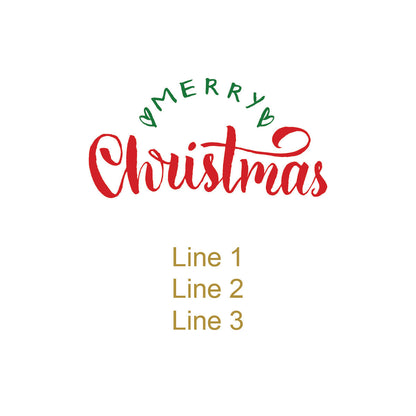 Holiday Christmas Personalized Tic Tac Mints (Set of 12)