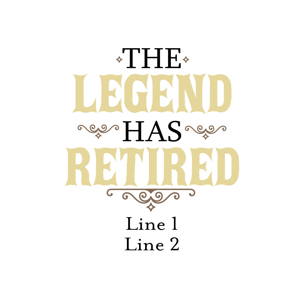 The Legend Has Retired Personalized White Ceramic Coffee Mug (Set of 12)