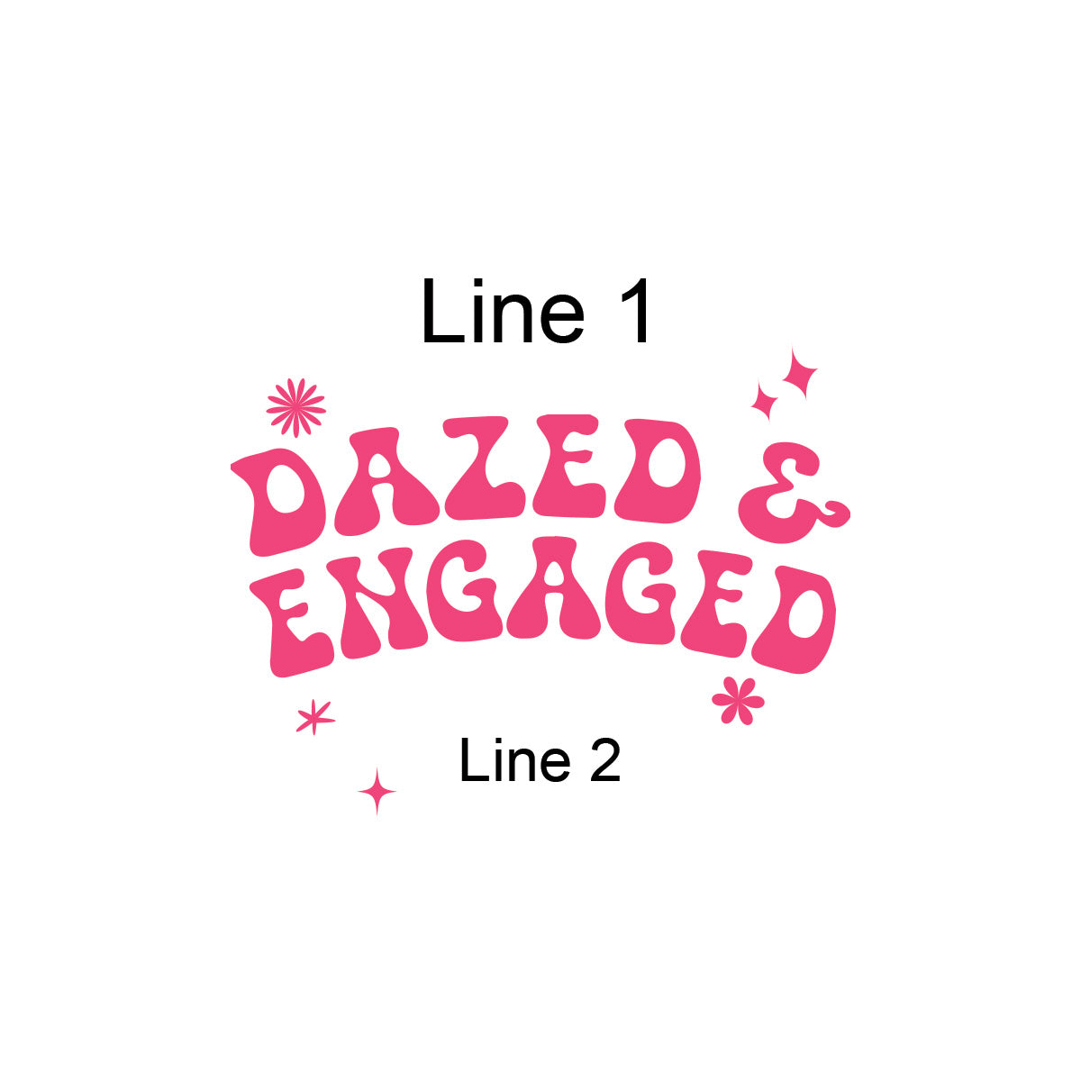 Dazed And Engaged Personalized White Ceramic Coffee Mug (Set of 12)