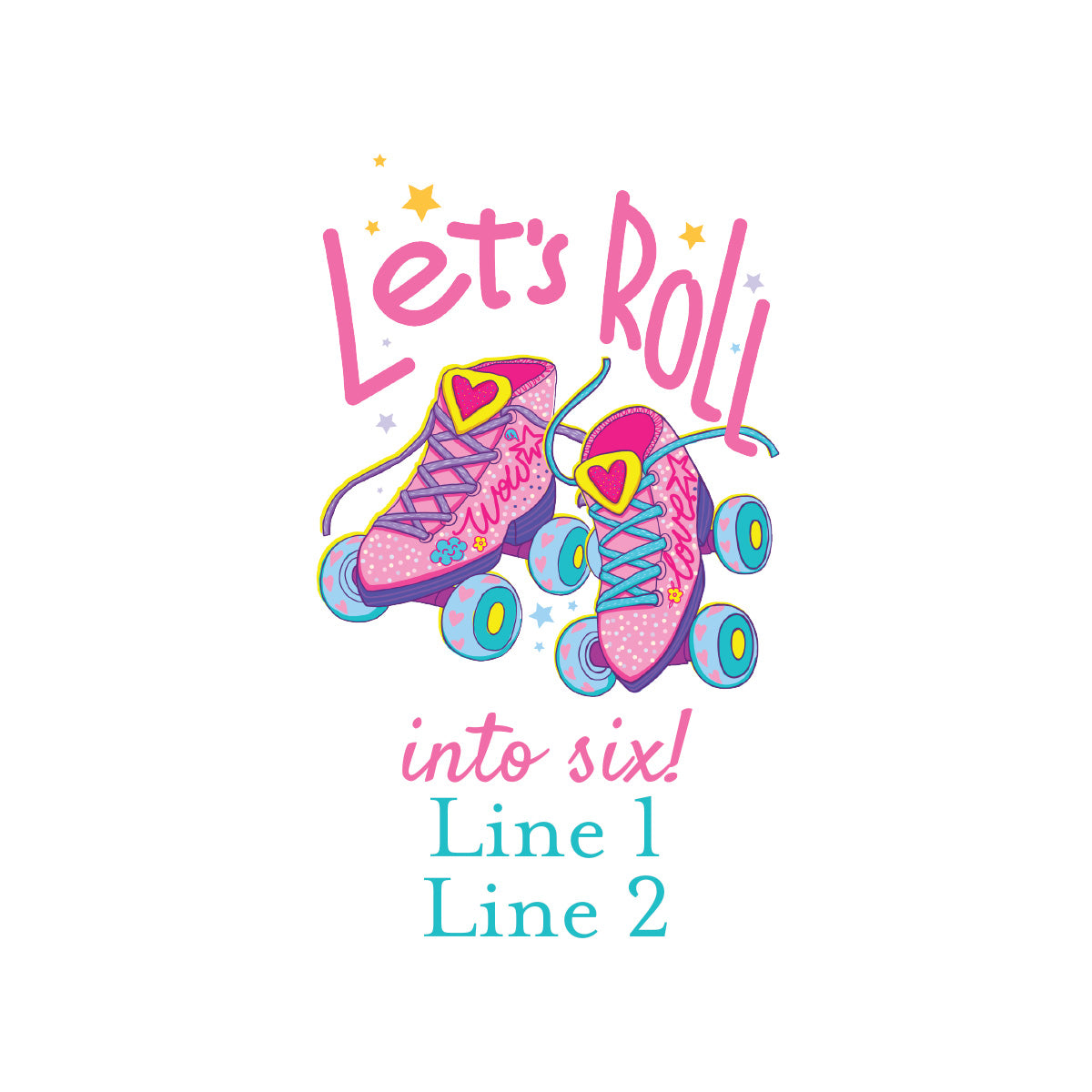 Let's Roll Into Birthday Personalized White Ceramic Coffee Mug (Set of 12)