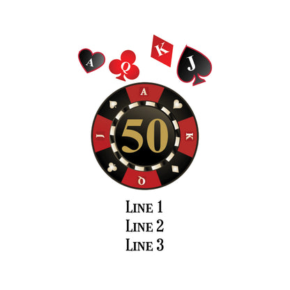 Vegas Birthday Personalized White Ceramic Coffee Mug (Set of 12)