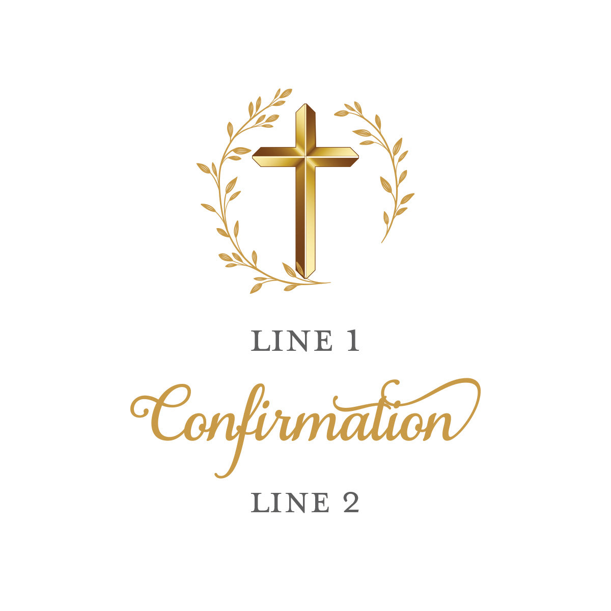 Confirmation Personalized White Ceramic Coffee Mug (Set of 12)